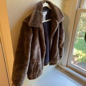 Faux Fur Bomber Jacket